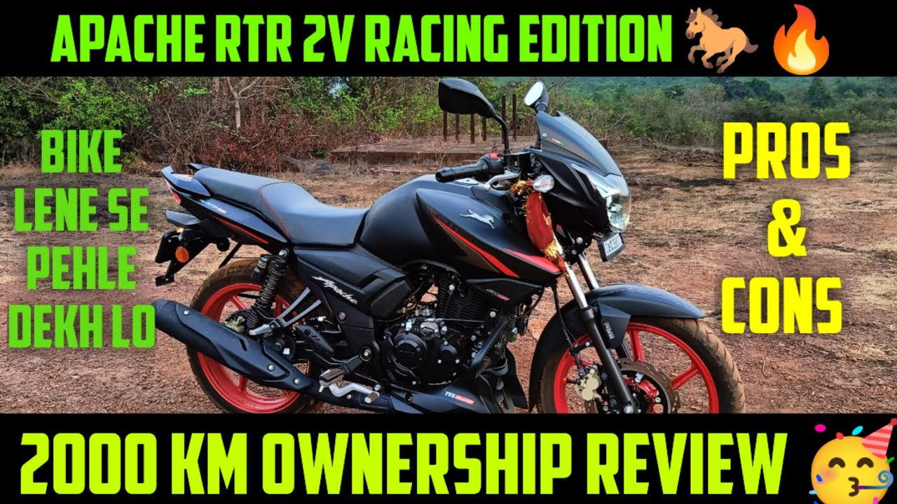 New Apache RTR 2v racing edition 🔥 2000 km ownership review 🔥 #apache # ...