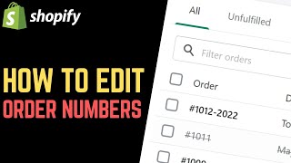 Shopify: How to Change Order Number Format // Add Prefix & Suffix to Shopify Order Numbers
