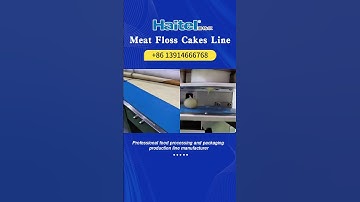 Chinese Moon Cake：Meat Floss Cakes line#machinemanufacturer  #machine