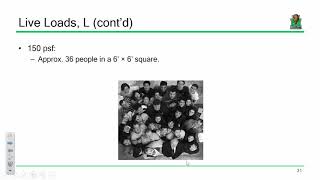 CE 413 Lecture 03:  Gravity Loads & Load Combinations (2018.01.12)