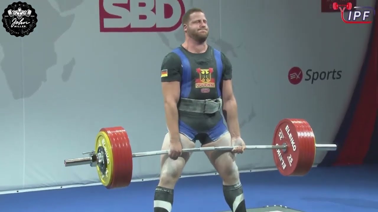 Dominik Pahl - 5th Place 955kg Total - 120kg Class 2022 IPF World Open Championship