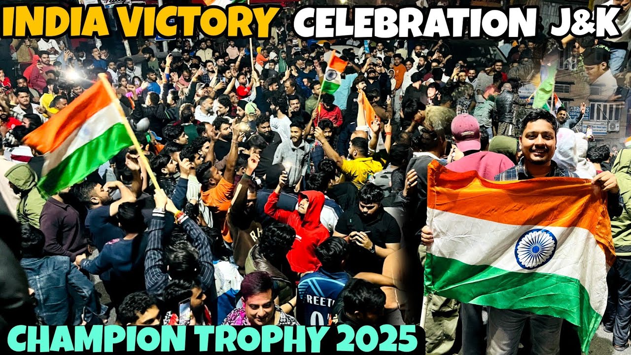 Jammu Celebrating The Victory Of India 🇮🇳😍(Ind Vs Nz) Icc Champion Trophy 2025 #cricket
