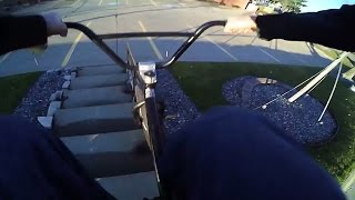 BMX POV JUMPING THREW A SIGN !!