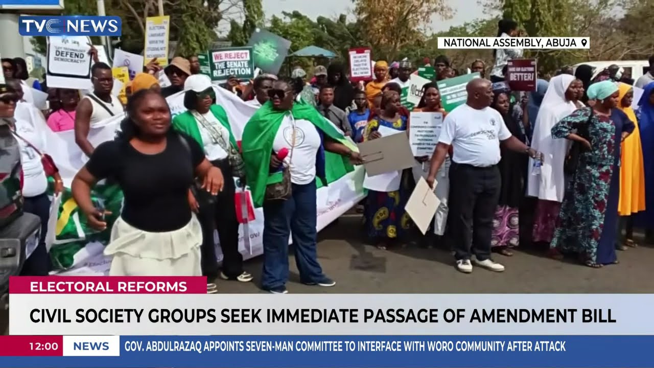 Civil Society Groups Seek Immediate Passage Of Electoral Act Amendment Bill