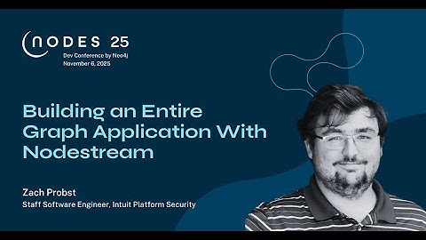 Building an Entire Graph Application with Nodestream