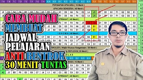 Cara Mudah Membuat Jadwal Pelajaran Secara Lengkap