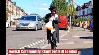 Ultra Orthodox Hasidic Jewish Community London Walking Stamford Hill
