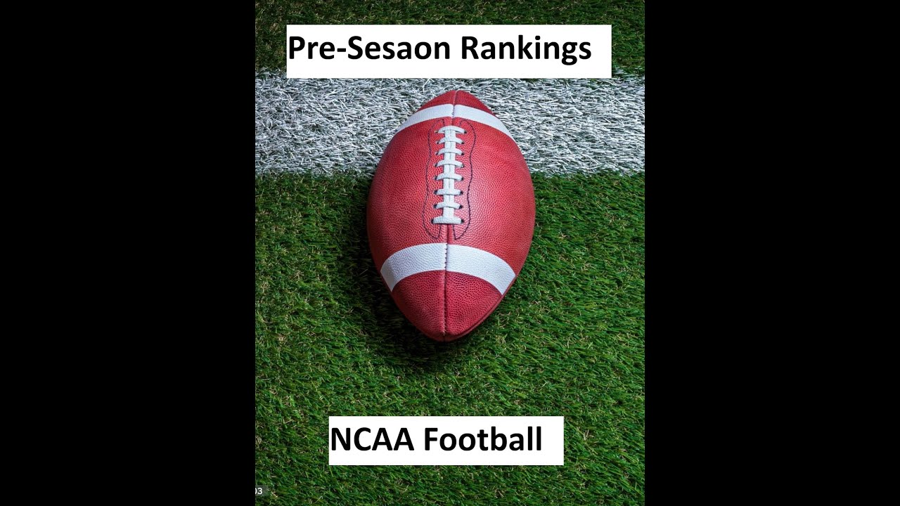 Pre Season Rankings