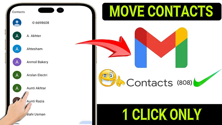How To Move Mobile Contacts To Gmail Account || Move Contacts To Google Account