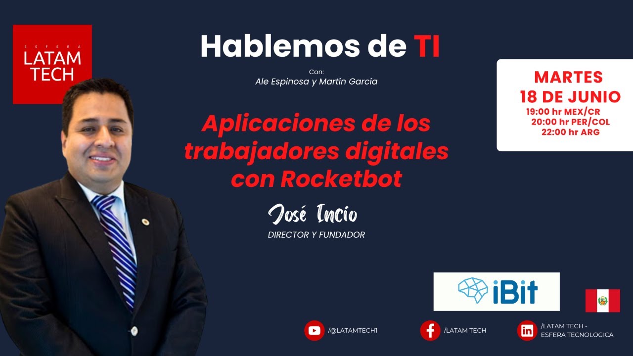 Aplicaciones de los trabajadores digitales con Rocketbot - YouTube
