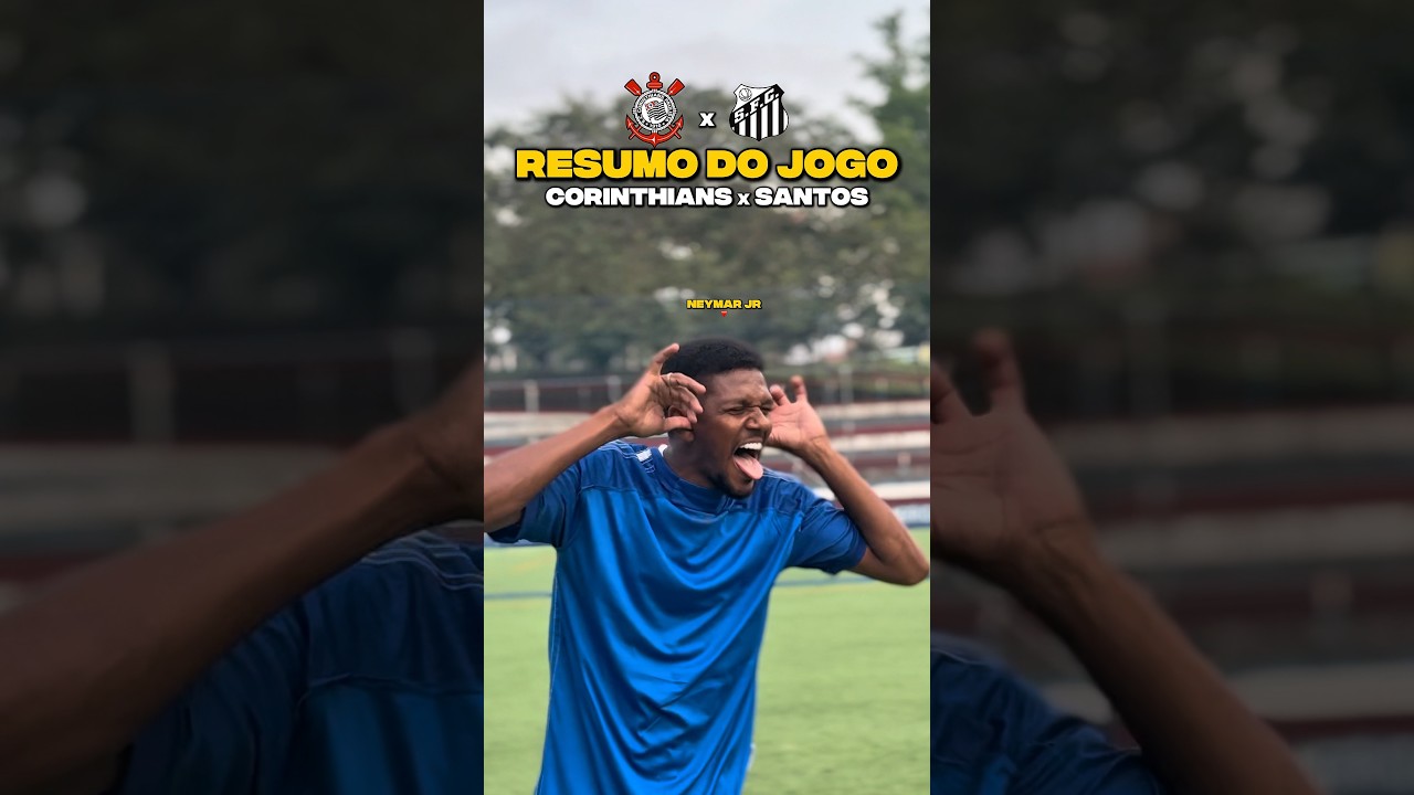 Resumo de Corinthians e santos #futebol #neymar #brasileirão