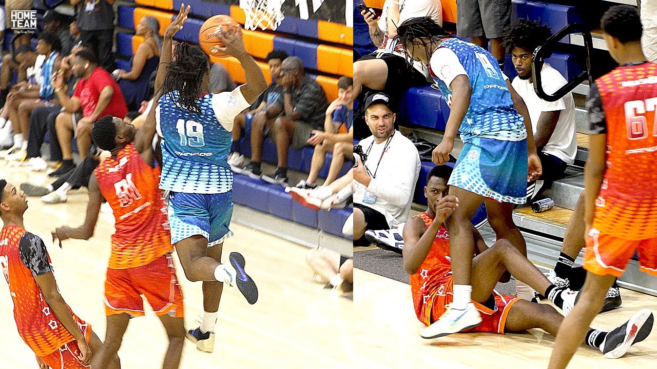 Jordan Skyers DESTROYS Defender then Steps Over Him in Front of NBA Scouts at Pangos All American
