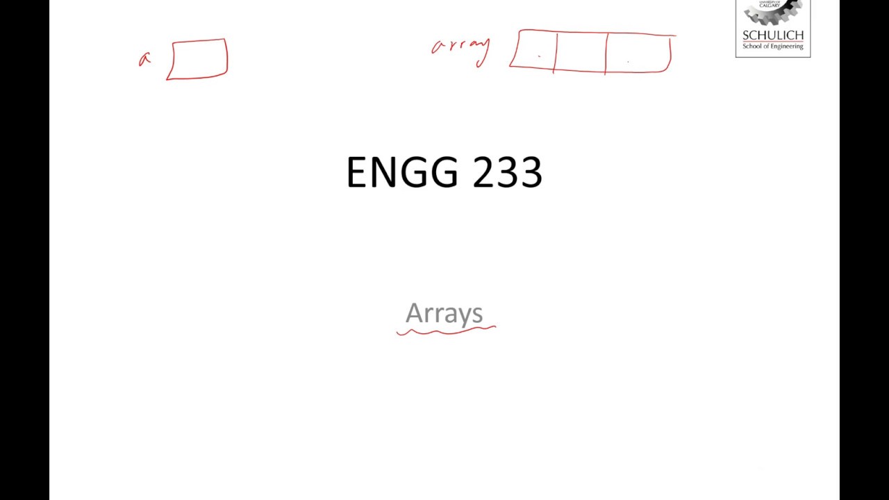 Arrays 1 - YouTube