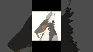 commissions for wolfie  headshot Mantled beast #furry #art #digitalart #drawing #speedpaint
