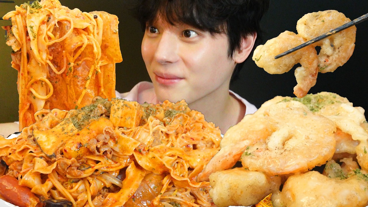 오랜만에 로제마라샹궈에 크림새우 먹방!