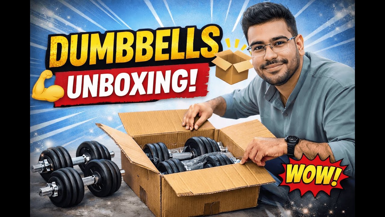 Unboxing My New Dumbbells 💪 | Home Workout Setup Begins