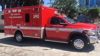 LAFD Light Force 64 & AP65 Responding