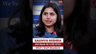What Should Be the Strategy for CSAT – Saumya Mishra AIR 18