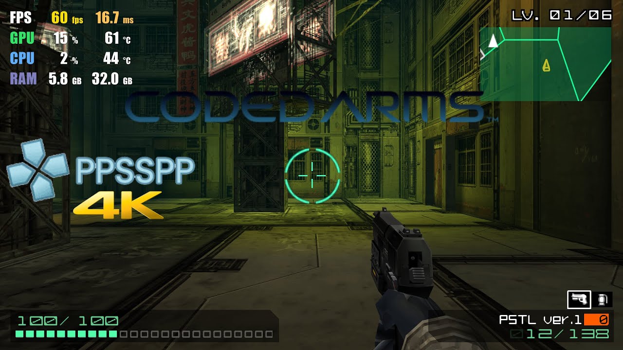 PPSSPP 1.11.3 | Coded Arms 4K 60FPS UHD | PSP Emulator Gameplay - YouTube