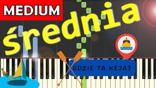 Gdzie Ta Keja Piano Tutorial Srednia Wersja Youtube