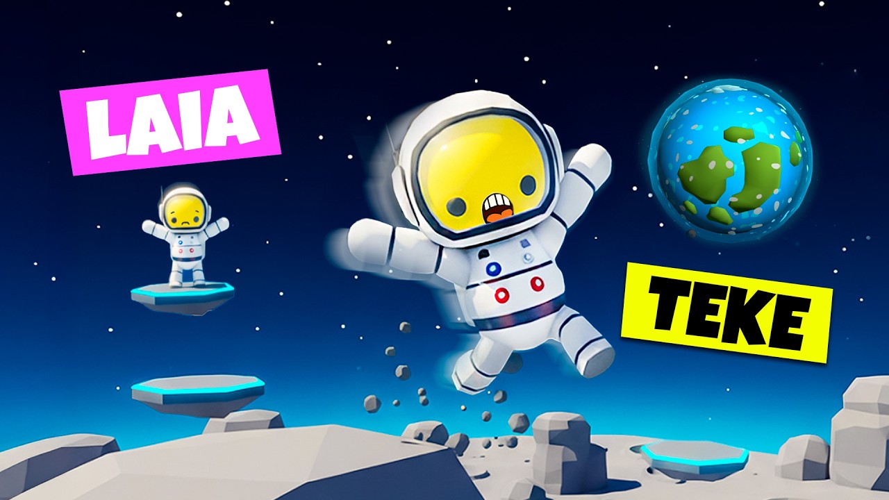 24 HORAS en PARKOUR ESPACIAL 😭🚀!! (Examen 99% IMPOSIBLE ⛔👨🏻‍🚀) - Wobbly Life #27