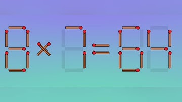 Move only 1 stick to make equation correct, Matchstick puzzle 1×6×4=88