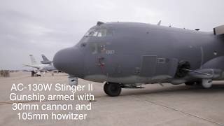 AC-130W Stinger II Gunship walk around at Joint Base Andrews air show 2019