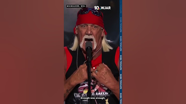 Hulk Hogan speaks at Republican National Convention