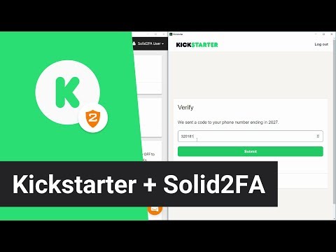 Kickstarter + Solid2FA — Secure 2-Step Login for your Kickstarter Account