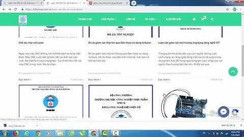 TỔNG HỢP 12 LUẬN VĂN VÀ ĐỒ ÁN HAY VỀ ARDUINO