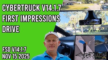 Cybertruck FSD v14.1.7 - First Impressions drive with a Beekeeping intro