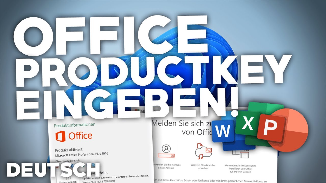 Microsoft Office: PRODUKTKEY EINGEBEN/HERAUSFINDEN! | Tutorial | Deutsch |  2022 - YouTube