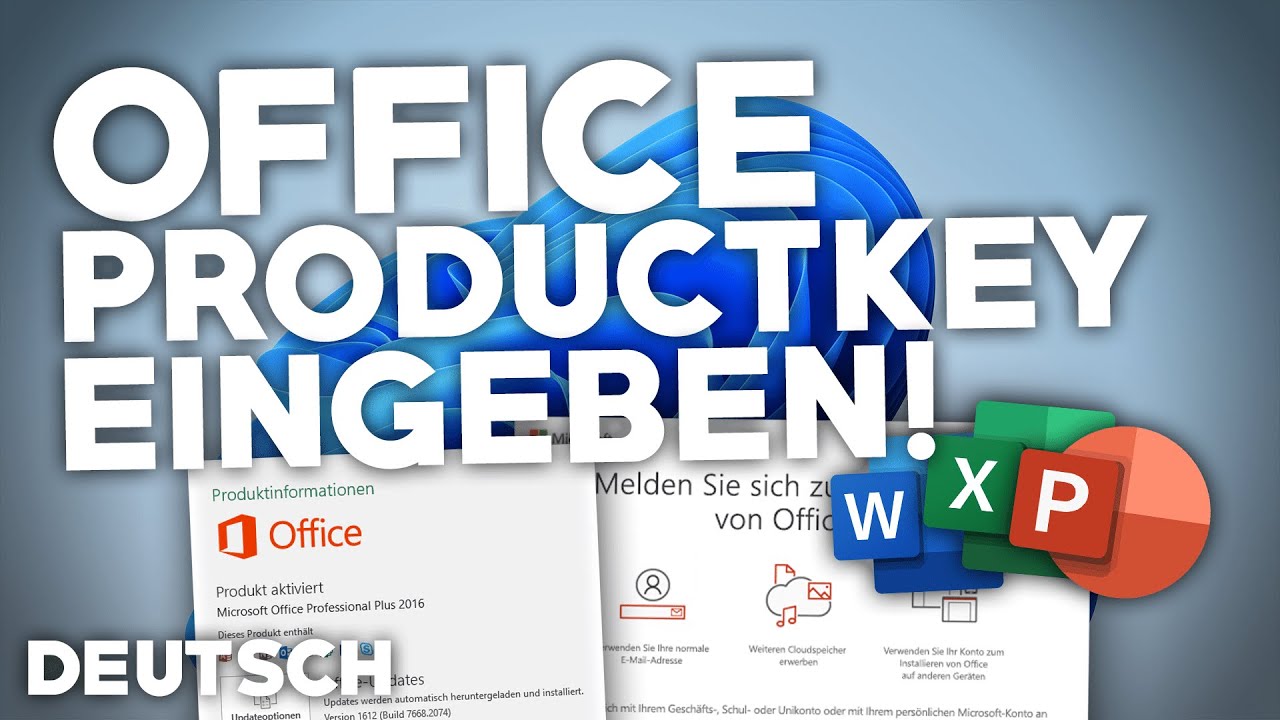 Microsoft Office PRODUKTKEY EINGEBEN HERAUSFINDEN Tutorial
