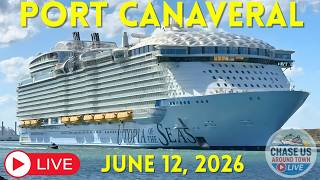 🔴 LIVE: Watching Cruise Ships Leaving Port Canaveral LIVE! (June 12, 2026)