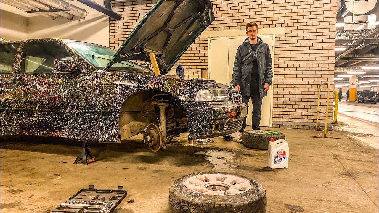 МОСКВИЧ ДЕЛАЕТ ВЕЩИ! ТОРМОЗА В БМВ ЧТО С НИМИ БЫЛО ! ПОДГОТОВКА ПОД ...