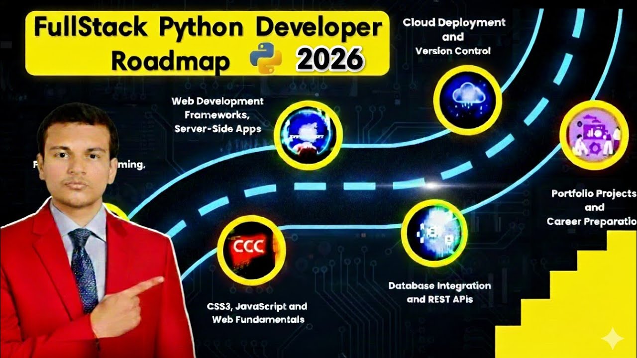 How to become a full-stack Python Developer |  Complete Roadmap 2026 |