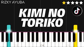 Rizky Ayuba - Kimi No Toriko (TikTok Song) | EASY Piano Tutorial