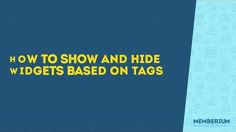 How to Show or Hide WordPress Widgets using Infusionsoft Tags
