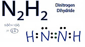 N2h2 Lewis Structure How To Draw The Lewis Structure For Dinitrogen Dihydride Youtube