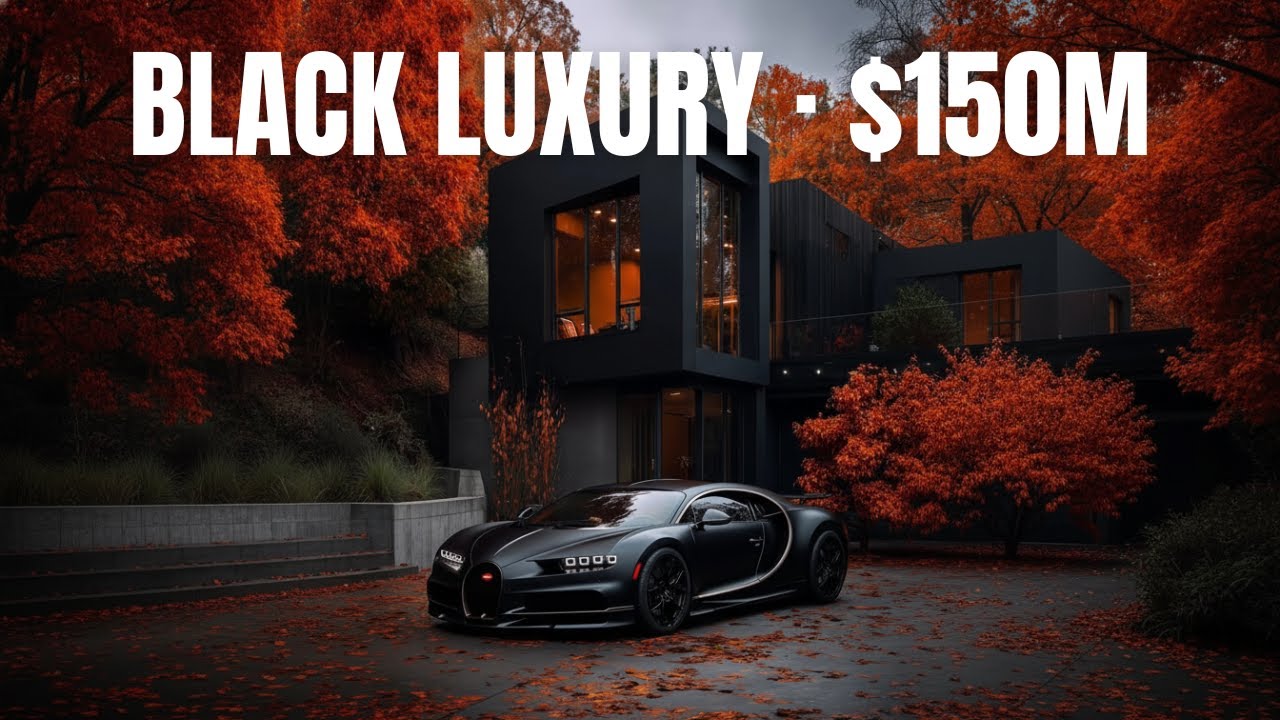 🔥🕯️ This Sophisticated Black Mansion Feels Like Pure Luxury 👑🖤