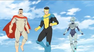 Invincible, Omni-Man y Tech Jacket Regresan a La Tierra | Invincible Temporada 4 (Español Latino)