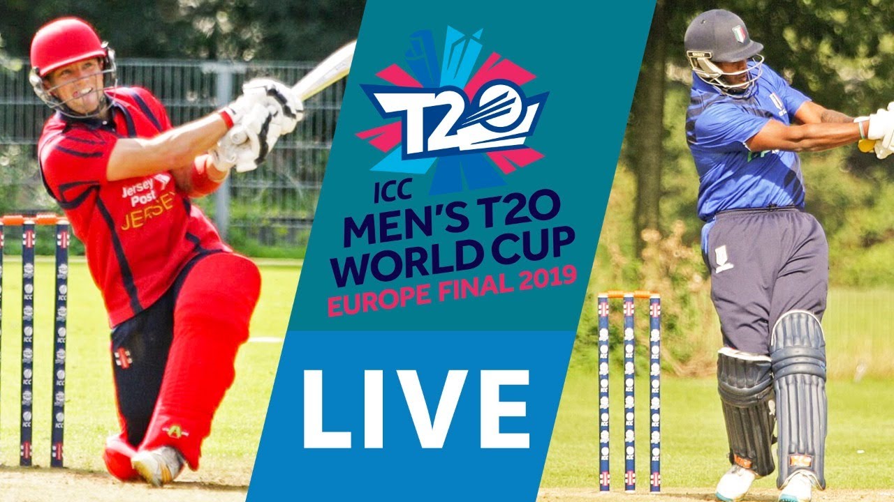 LIVE CRICKET - ICC Mens T20 World Cup Europe Final 2019 - Jersey vs Italy