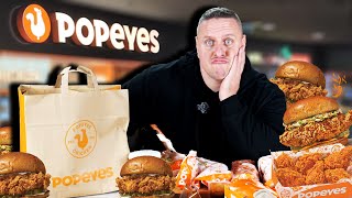 Végigettem a Popeyes gyorséttermet💪🤯🍔Legjobb csirkéző❓🤔#reklám