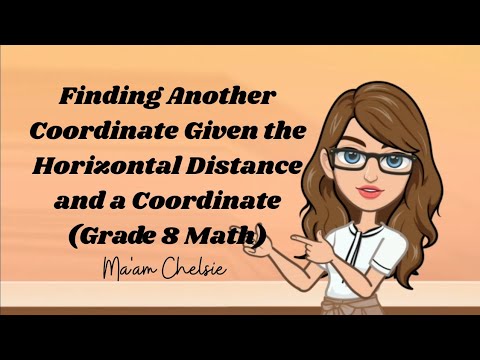 How to Find Another Coordinate Given the Horizontal Distance and a ...