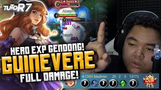 GUINEVERE 20   K*LL DARI EXP LANE?! COBA PAKE BUILD INI! | #TUTOR7 - GUINEVERE #RRQ #MLBB #R7