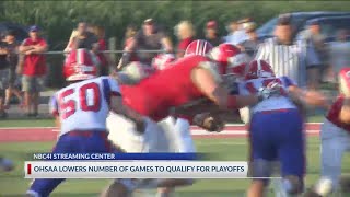 OHSAA changing number of high school football games required for playoffs due to pandemic