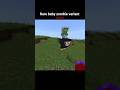 rare baby zombie variant #shorts #minecraftzombie #rare #variant #minecraftshorts