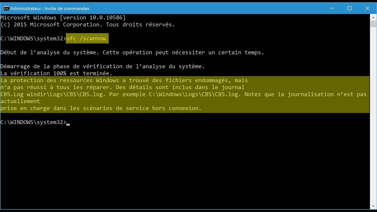 réparation fichier windows 7 8  10 | fichier windows endomager