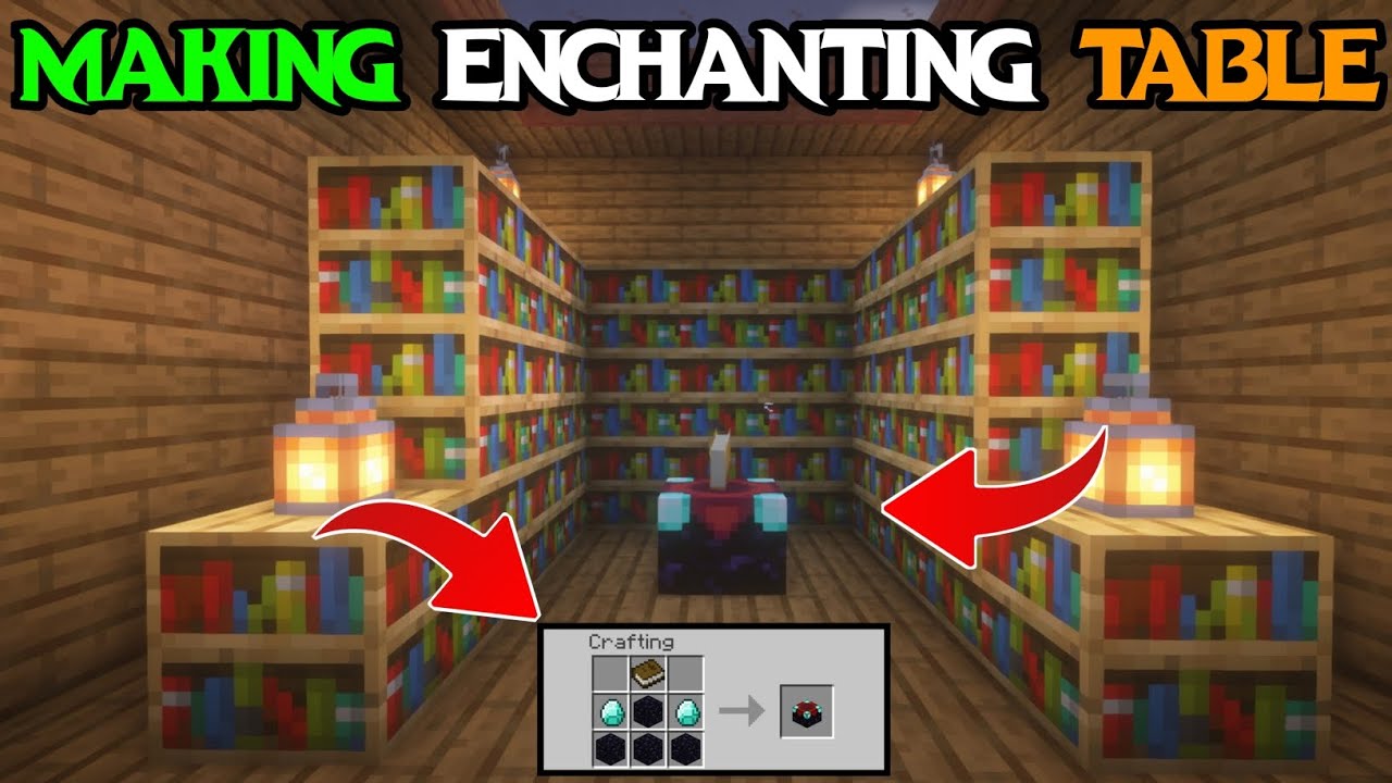 made a enchanting table in #minecraft || enchanting table - YouTube