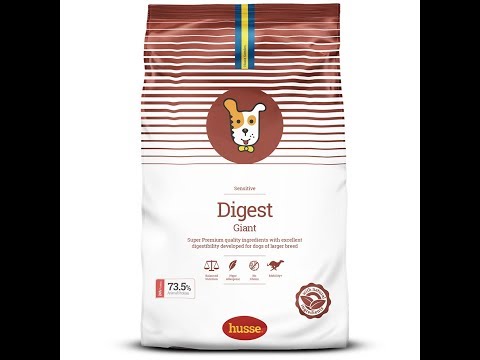 Grain and gluten free dog food: Husse Digest Giant (Tasty hypoallergenic formula)